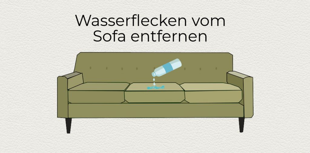 Wasserflecken Sofa entfernen