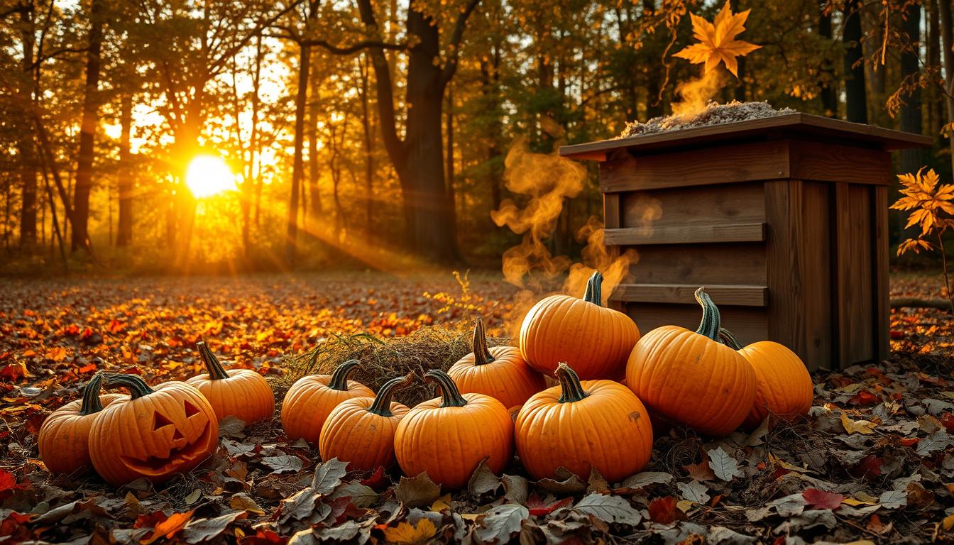 Halloween Kürbisse entsorgen