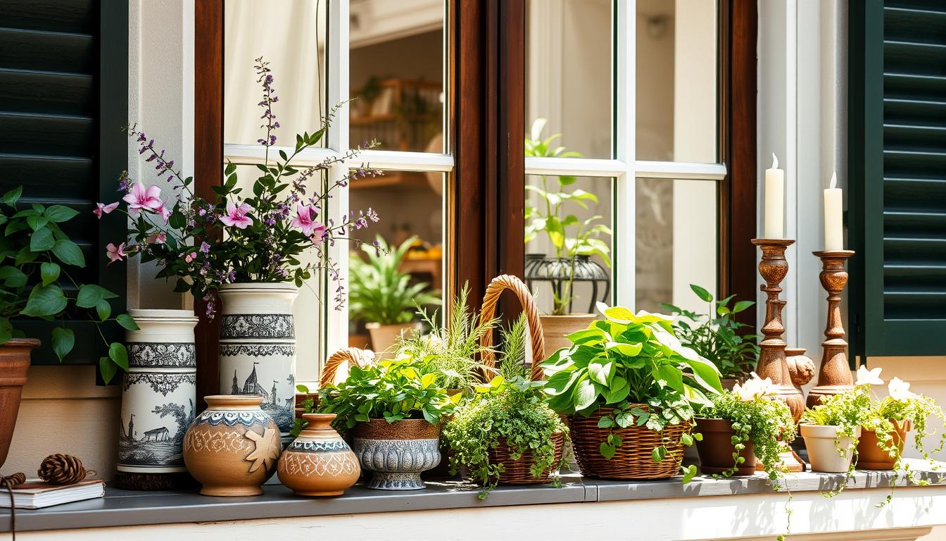 fensterbänke dekorieren