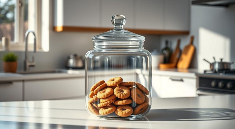 Keksdosen Glas moderne Küche