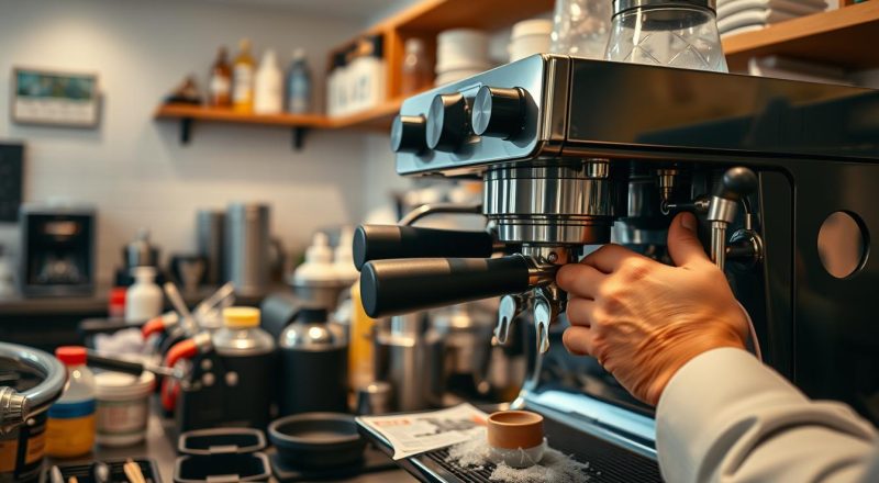 professionelle Reinigung von Kaffeezubehör