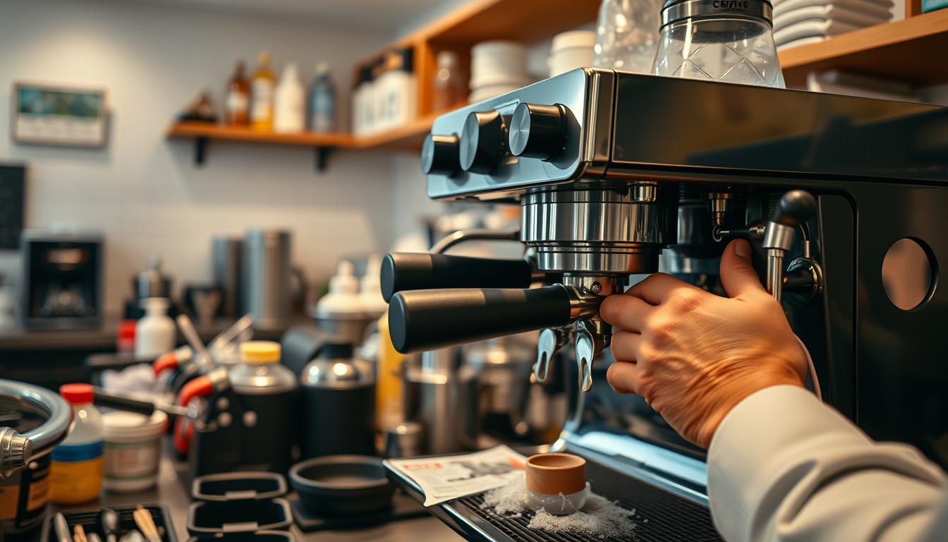 professionelle Reinigung von Kaffeezubehör
