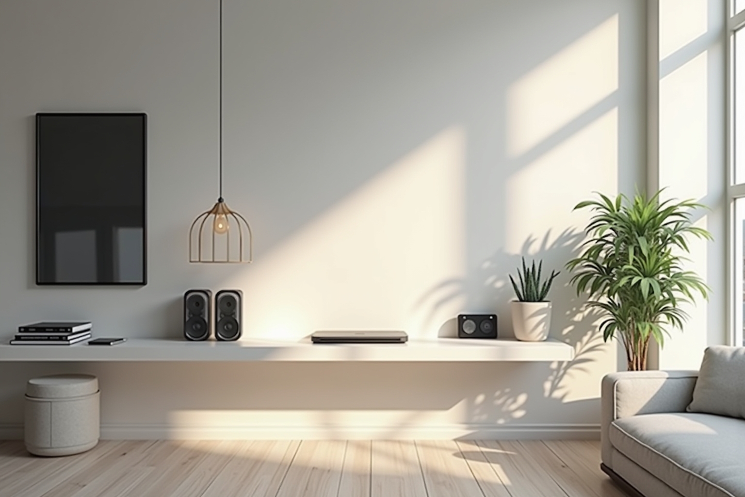 Minimalistische Tech-Ecken für das smarte Wohnen